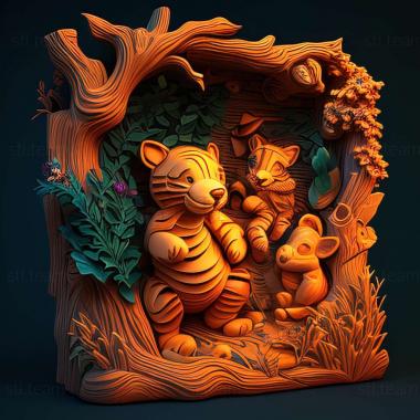 3D model Tiggers Honey Hunt game (STL)